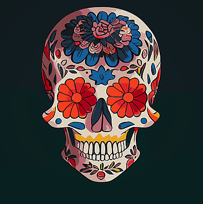 포토 JPG 해외이미지 클립아트 전통 꽃 문화 꽃무늬 일러스트 휴가 멕시코 골격 미술 사람 사람없음 장식 컬러풀 머리 축제 할로윈 축하 죽음 무서움 설탕 심볼 다이아몬드 해외202309 해외일러스트 식물 감정 컬러 컨셉 북아메리카 무늬 문화예술 신체부위 보석 파일형식