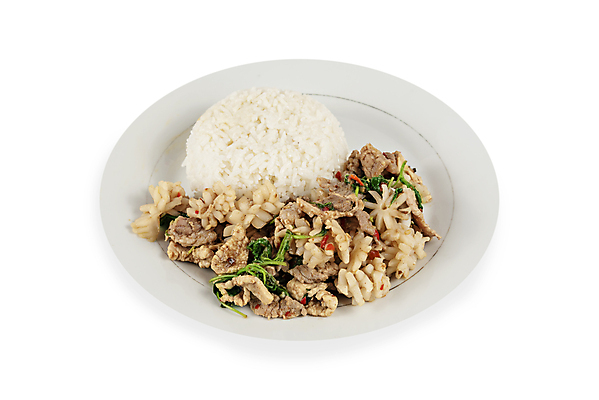 포토 JPG 해외이미지 접시 음식 채소 태국 밥 육류 돼지고기 요리 동양인 사람없음 식사 저녁식사 튀김 흰색 달콤 해산물 오징어 후추 바질 점심식사 다진 해외202309 해외포토 식기 아시아 컬러 식재료 연체동물 인종 수중동물 맛 향신료 파일형식