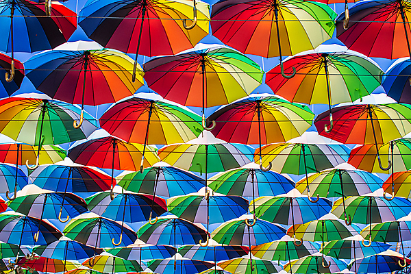 포토 JPG 해외이미지 백그라운드 우산 사람없음 야외 장식 컬러풀 여러개 일렬 해외202309 해외포토 컬러 다수 파일형식