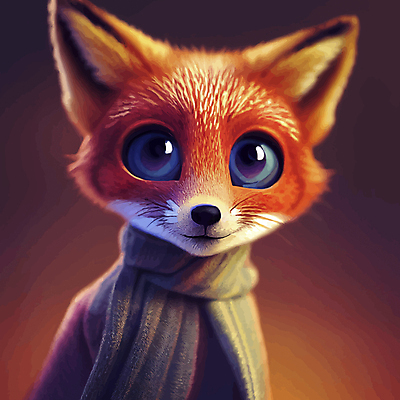 JPG 해외이미지 동물캐릭터 일러스트 사람없음 반려동물 만화 여우 해외202309 해외일러스트 일러캐릭터 동물 캐릭터 포유류 파일형식