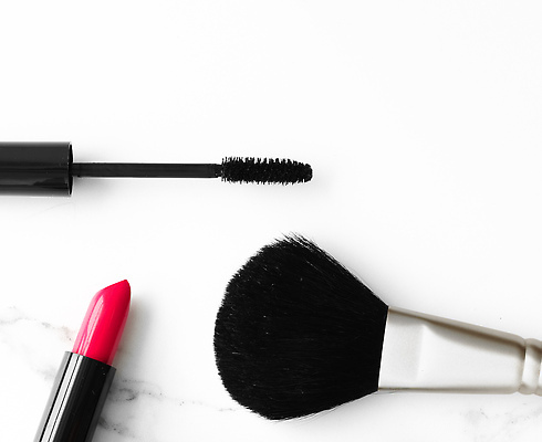 포토 JPG 해외이미지 백그라운드 사람없음 립스틱 고급 마스카라 대리석 메이크업브러쉬 해외202309 해외포토 컨셉 재료 화장품 붓 파일형식