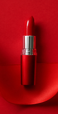 포토 JPG 해외이미지 리본 사람없음 빨간색 뷰티 화장품 립스틱 오브젝트 해외202309 해외포토 컬러 파일형식