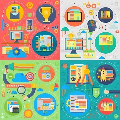 EPS 해외이미지 손 디자인 일러스트 공장 기술 신체부위 세트 기계 플랫 얼굴모양 SEO 엘리먼트 해외202309 해외일러스트 모양 얼굴 공업 정보기술 사람 파일형식 벡터