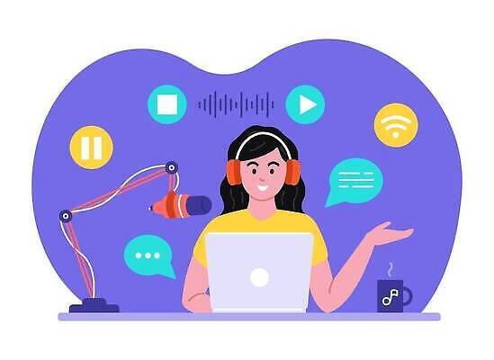 EPS 해외이미지 직업 캐릭터 디자인 여자 행복 음악 백그라운드 컨셉 인터넷 일러스트 통신 실내 대화 사람 스마트폰 디지털 헤드폰 웹 소리 흐름 플랫 만화 마이크 면접 라디오 쇼 오디오 방송 온라인 주인 목소리 고립 블로거 벡터 해외202309 해외일러스트 일러캐릭터 감정 음향기기 비즈니스 문화예술 말하기 내부 전자제품 핸드폰 스마트기기 파일형식