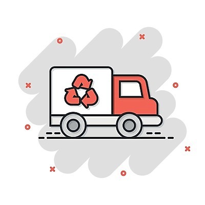 EPS 해외이미지 선 일러스트 자동차 노동자 픽토그램 환경 기계 재활용 떨어짐 쓰레기 폐기물 만화 거절 버리기 심볼 코믹 짐차 청소부 낭비 공예가 생태학 처리 벡터 해외202309 해외일러스트 직업 교육 육상교통 컨셉 모션 친환경 파일형식