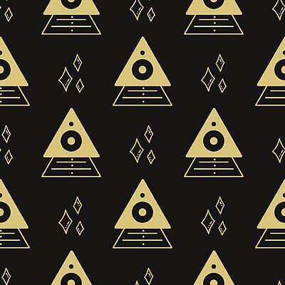 EPS 해외이미지 모양 모델 디자인 백그라운드 패턴 일러스트 벽지 추상 어둠 할로윈 마술사 직물 의식 황금 낙서 인쇄 신비 심볼 그림 마녀 마법 기하학 서명 고딕 벡터 반복 해외202309 해외일러스트 컨셉 무늬 마술 파일형식