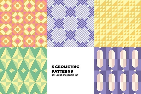 EPS 해외이미지 선 패턴 일러스트 사람없음 그래픽 초록색 파란색 세트 노란색 사각형 보라색 삼각형 마름모 지오메트릭 해외202309 해외일러스트 도형 컬러 무늬 파일형식 벡터