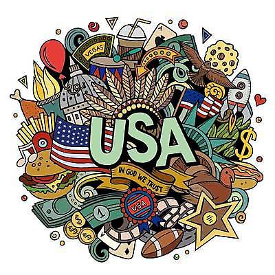EPS 해외이미지 별 리본 커피 지폐 일러스트 사람없음 미식축구 미국 감자튀김 햄버거 성조기 낙서 가득함 독수리 풍선 핫도그 레터링 해외202309 해외일러스트 자연요소 음료 음식 돈 북아메리카 조류 감자 패스트푸드 구기 튀김 국기 파일형식 벡터