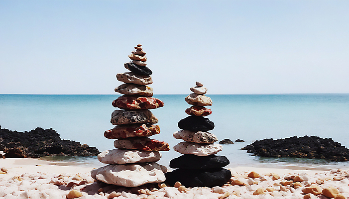 JPG 편집이미지 해변 사람없음 쌓기 희망 돌_바위 기도 석탑 디지털합성 소원 소원탑 편집실사 AI포토 AI콘텐츠 감정 바다 모션 탑 CG 파일형식