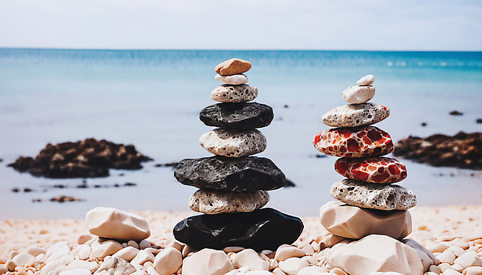 JPG 편집이미지 해변 사람없음 쌓기 희망 돌_바위 기도 석탑 디지털합성 소원 소원탑 편집실사 AI포토 AI콘텐츠 감정 바다 모션 탑 CG 파일형식