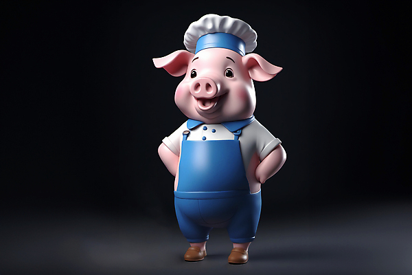 JPG 편집이미지 한마리 동물캐릭터 허리손 3D캐릭터 서기 미소 사람없음 요리사 돼지 조리복 즐거움 돼지캐릭터 편집실사 AI컴퓨터그래픽 AI콘텐츠 동물 직업 캐릭터 1 감정 포즈 유니폼 포유류 모션 표정 CG 파일형식