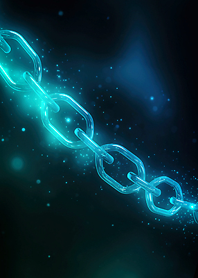 JPG 편집이미지 디지털백그라운드 사람없음 파란색 빛 반짝임 디지털 연결 쇠사슬 사이버 보안 블록체인 편집실사 AI컴퓨터그래픽 AI콘텐츠 컬러 백그라운드 모션 안전 금융 CG 파일형식 4차산업