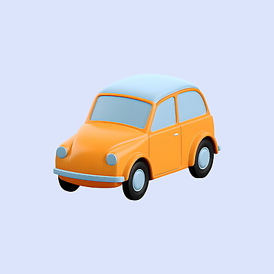 PSD 아이콘 승용차 자동차 사람없음 3D아이콘 3D 주황색 디지털합성 오브젝트 온라인쇼핑 육상교통 컬러 쇼핑 온라인 파일형식