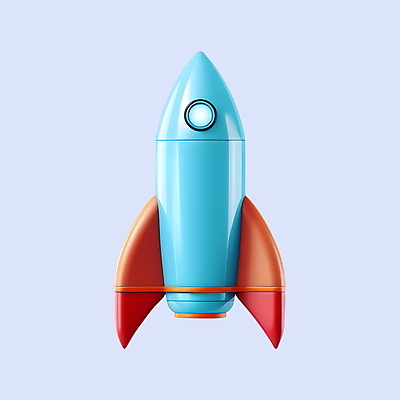 PSD 아이콘 하늘색 사람없음 3D아이콘 3D 로켓 디지털합성 오브젝트 온라인쇼핑 파란색 쇼핑 온라인 파일형식