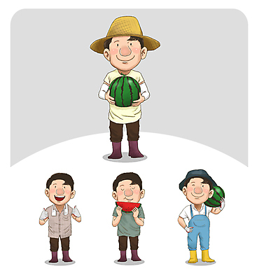 전신 남자 중년 허리손 일러스트 수박 윙크 서기 들기 여러명 여름 농사 눈감음 수확 농부 먹기 밀짚모자 따봉 전원생활 중년남자만 월간캐릭터 일러캐릭터 AI파일 직업 캐릭터 모자_잡화 계절 포즈 다수 농업 과일 모션 표정 사람 성인 생활 최고 남자만 중년만 파일형식 벡터
