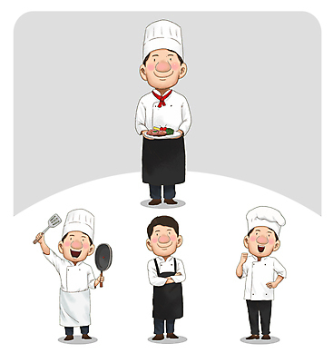 전신 남자 허리손 일러스트 스테이크 요리 서기 들기 여러명 성인 팔짱 주방장 요리사 파이팅 앞치마 프라이팬 자영업 뒤집개 성인남자만 월간캐릭터 일러캐릭터 AI파일 직업 캐릭터 포즈 다수 비즈니스 모션 주방용품 서양음식 사람 남자만 성인만 파일형식 벡터