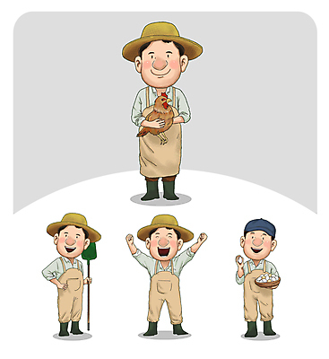 전신 남자 허리손 일러스트 서기 미소 들기 여러명 성인 바구니 계란 파이팅 앞치마 주먹 닭 축산업 농부 삽 밀짚모자 전원생활 성인남자만 월간캐릭터 일러캐릭터 AI파일 직업 캐릭터 모자_잡화 산업 포즈 다수 모션 조류 표정 사람 생활 알 남자만 성인만 파일형식 벡터