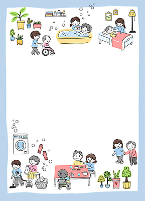 전신 PSD 여자 할아버지 노년 남자 화분 할머니 하늘색 일러스트 식탁 지팡이 선반 프레임 욕조 서기 앉기 여러명 성인 눕기 걷기 사각형 손잡기 식사 목욕 거품 침대 도움 밀기 먹기 먹여주기 휠체어 노인복지 고무장갑 청소기 노인요양 요양보호사 드럼세탁기 빨래개기 빨래바구니 씻겨주기 카피스페이스 국내일러스트 도형 직업 가구 장갑 다수 컨셉 모션 탁자 사람 파란색 전자제품 바구니 청결 공백 빨래 청소도구 복지 세탁기 요양 고무 파일형식