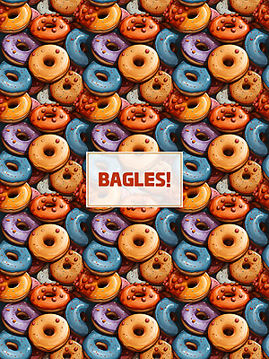 PSD 빵 패턴 일러스트 사각프레임 사람없음 컬러풀 패턴백그라운드 베이글 국내일러스트 음식 컬러 백그라운드 무늬 프레임 사각형 파일형식