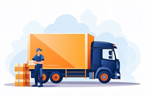 JPG 전신 직업 남자 일러스트 한명 들기 성인 상자 주황색 운반 이사 이삿짐 이삿짐센터 성인남자한명만 이사트럭 이사업체 국내일러스트 AI일러스트 AI콘텐츠 1 컬러 모션 사람 트럭 남자한명만 성인남자만 파일형식