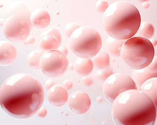 JPG 편집이미지 분홍색 그래픽백그라운드 사람없음 그래픽 3D 물방울 원형 디지털합성 광택 버블 입체도형 편집3D AI컴퓨터그래픽 AI콘텐츠 도형 컬러 백그라운드 입체 파일형식