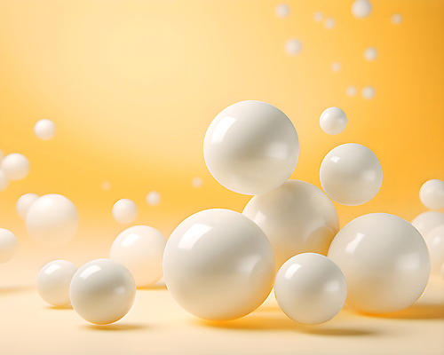 JPG 편집이미지 그래픽백그라운드 사람없음 그래픽 노란색 3D 물방울 원형 디지털합성 광택 버블 입체도형 편집3D AI컴퓨터그래픽 AI콘텐츠 도형 컬러 백그라운드 입체 파일형식