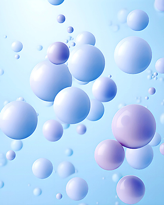 JPG 편집이미지 그래픽백그라운드 사람없음 그래픽 파란색 3D 물방울 원형 디지털합성 광택 버블 입체도형 편집3D AI컴퓨터그래픽 AI콘텐츠 도형 컬러 백그라운드 입체 파일형식