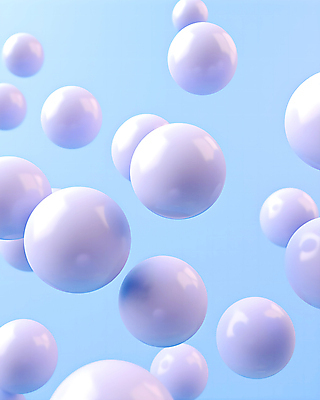 JPG 편집이미지 그래픽백그라운드 사람없음 그래픽 3D 물방울 원형 디지털합성 광택 연보라색 버블 입체도형 편집3D AI컴퓨터그래픽 AI콘텐츠 도형 백그라운드 보라색 입체 파일형식