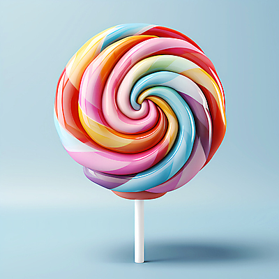 JPG 편집이미지 막대사탕 사탕 사람없음 컬러풀 회오리 달콤 디지털합성 편집실사 AI포토 AI콘텐츠 컬러 디저트 맛 CG 파일형식