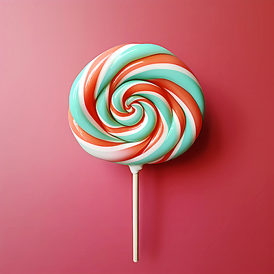 JPG 편집이미지 막대사탕 사탕 사람없음 빨간색 회오리 달콤 디지털합성 민트색 편집실사 AI포토 AI콘텐츠 컬러 디저트 맛 CG 파일형식
