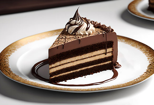 JPG 편집이미지 접시 디저트 사람없음 갈색 초콜릿 달콤 조각케이크 초코케이크 편집실사 AI포토 AI콘텐츠 식기 음식 컬러 케이크 맛 CG 파일형식