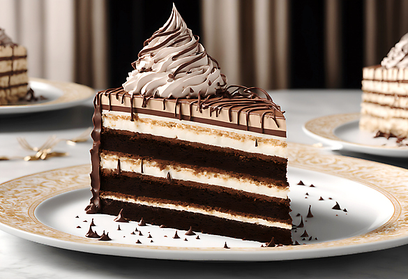 JPG 편집이미지 접시 디저트 사람없음 갈색 초콜릿 달콤 조각케이크 초코케이크 편집실사 AI포토 AI콘텐츠 식기 음식 컬러 케이크 맛 CG 파일형식