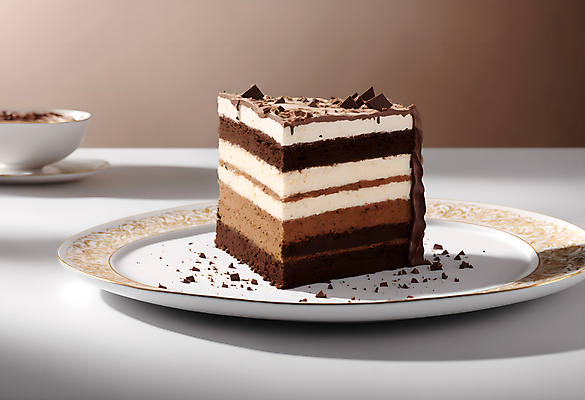 JPG 편집이미지 접시 디저트 사람없음 갈색 초콜릿 달콤 조각케이크 초코케이크 2025년 트렌드컬러 편집실사 모카무스 AI포토 AI콘텐츠 식기 음식 컬러 케이크 맛 연도 CG 파일형식