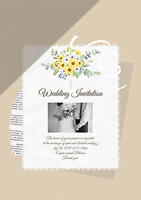 템플릿 여자 남자 꽃 리본 부케 결혼 신혼부부 그림자 들기 상반신 20대 성인 두명 갈색 손잡기 한국인 흰색 프릴 청첩장 초대장 감성 신랑신부 유칼립투스 성인만 보테니컬아트 이미지템플릿 AI파일 레이스천 식물 부부 신부_웨딩 컬러 꽃다발 신랑 컨셉 모션 카드_감사 사람 동양인 이벤트 청년 장식 직물 신혼 파일형식 벡터