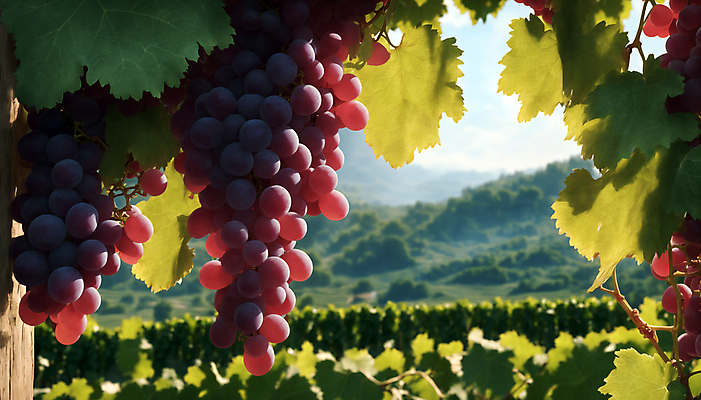JPG 주간 편집이미지 포도 사람없음 야외 디지털합성 포도밭 포도나무 포도잎 와이너리 편집실사 AI포토 AI콘텐츠 자연요소 잎 밭 과일 과일나무 CG 양조장 파일형식