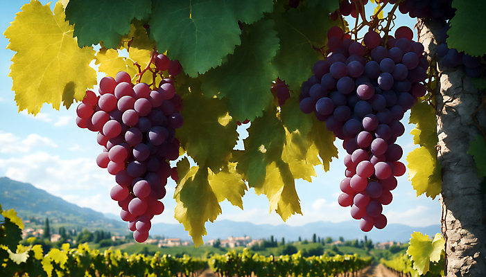 JPG 주간 편집이미지 포도 사람없음 야외 디지털합성 포도밭 포도나무 포도잎 와이너리 편집실사 AI포토 AI콘텐츠 자연요소 잎 밭 과일 과일나무 CG 양조장 파일형식