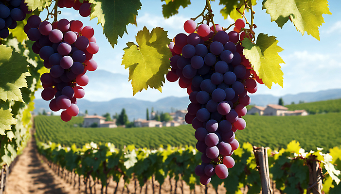 JPG 주간 편집이미지 포도 사람없음 야외 디지털합성 포도밭 포도나무 포도잎 와이너리 편집실사 AI포토 AI콘텐츠 자연요소 잎 밭 과일 과일나무 CG 양조장 파일형식