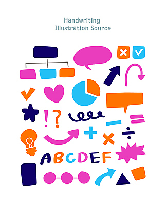 도형 손글씨 알파벳 교육 화살표 별 말풍선 일러스트 전구 그래프 사람없음 컬러풀 물음표 하트 느낌표 체크표시 수학기호 엘리먼트 국내일러스트 AI파일 자연요소 모양 기호 영어 컬러 확인 파일형식 벡터