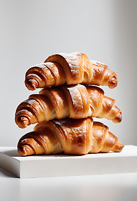 JPG 편집이미지 사람없음 쌓기 흰색 크루아상 편집실사 AI포토 AI콘텐츠 빵 컬러 모션 CG 파일형식