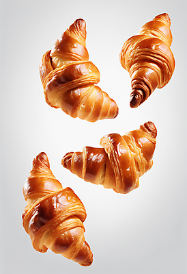 JPG 편집이미지 사람없음 크루아상 편집실사 AI포토 AI콘텐츠 빵 CG 파일형식