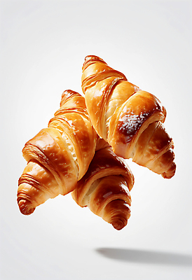 JPG 편집이미지 사람없음 크루아상 편집실사 AI포토 AI콘텐츠 빵 CG 파일형식