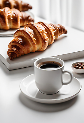 JPG 편집이미지 커피 사람없음 원두 커피잔 크루아상 유리그릇 아메리카노 편집실사 AI포토 AI콘텐츠 그릇 음료 빵 유리 잔 CG 파일형식