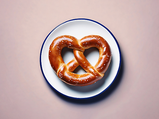 JPG 편집이미지 접시 음식 빵 사람없음 디지털합성 브레첼 편집소스 편집실사 AI포토 AI콘텐츠 식기 디저트 CG 파일형식