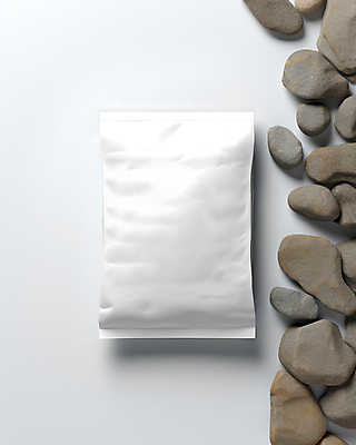 JPG 편집이미지 사람없음 돌_바위 흰색 패키지 목업 편집실사 AI포토 AI콘텐츠 컬러 CG 파일형식