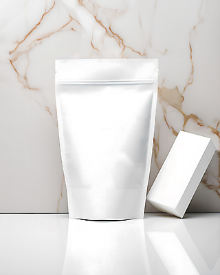 JPG 편집이미지 탁자 봉투 사람없음 상자 흰색 대리석 패키지 목업 지퍼백 편집실사 AI포토 AI콘텐츠 컬러 가구 재료 CG 파일형식