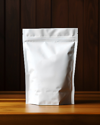 JPG 편집이미지 탁자 봉투 사람없음 패키지 나무탁자 목업 지퍼백 편집실사 AI포토 AI콘텐츠 가구 CG 파일형식