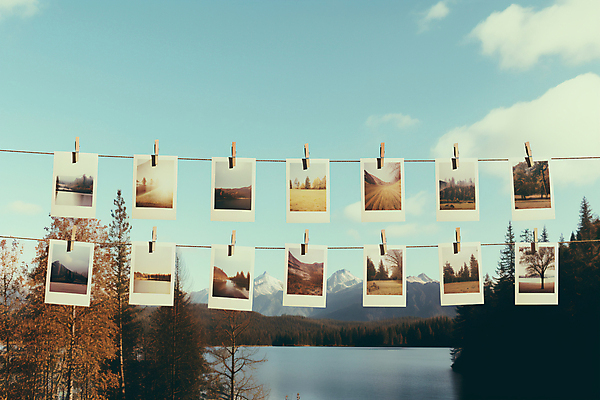 JPG 나무 구름 편집이미지 계절 자연 집게 풍경 사람없음 다양 디지털합성 폴라로이드사진 감성 걸기 편집실사 AI포토 AI콘텐츠 자연요소 식물 다수 컨셉 모션 CG 생태계 폴라로이드 파일형식