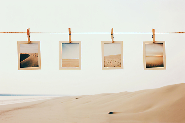 JPG 편집이미지 계절 자연 집게 사람없음 모래사장 디지털합성 폴라로이드 폴라로이드사진 감성 걸기 편집실사 AI포토 AI콘텐츠 바다 컨셉 모션 카메라 CG 생태계 파일형식