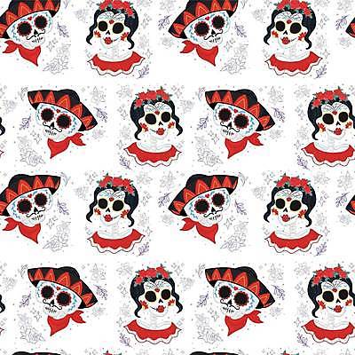 EPS 해외이미지 전통 디자인 꽃 행복 종이 문화 백그라운드 꽃무늬 패턴 일러스트 벽지 휴가 멕시코 골격 미술 사람 장식 컬러풀 파티 머리 축제 미국 어둠 할로윈 수확 기타 축하 죽음 화려 무서움 11월 만화 설탕 문신 심볼 솜브레로 해골모형 스타일 벡터 해외202309 해외일러스트 식물 모자_잡화 감정 컬러 컨셉 북아메리카 무늬 농업 현악기 문화예술 이벤트 신체부위 모형 날짜 전통의상 파일형식