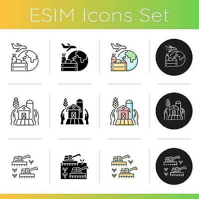 EPS 해외이미지 해외 디자인 선 음식 컬러 컨셉 밭 농업 일러스트 비즈니스 노동자 미술 농작물 세트 농장 검은색 웹 흙 수확 흰색 시골 플랫 심볼 사인 그림 분필 에코 유기농 생태계 원예 윤곽 팩 고립 매각 밭일 상형문자 벡터 해외202309 해외일러스트 직업 문자 웰빙 산업 인터넷 문화예술 취미 환경 화장품 초크 파일형식